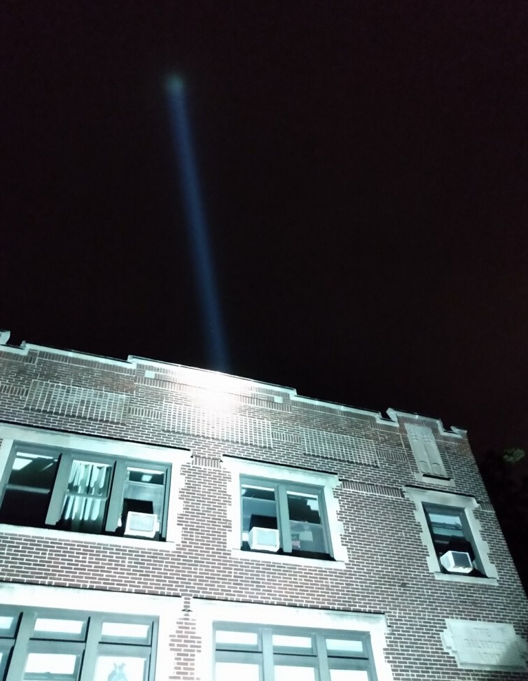 Searchlight rental on a rooftop in Evanston